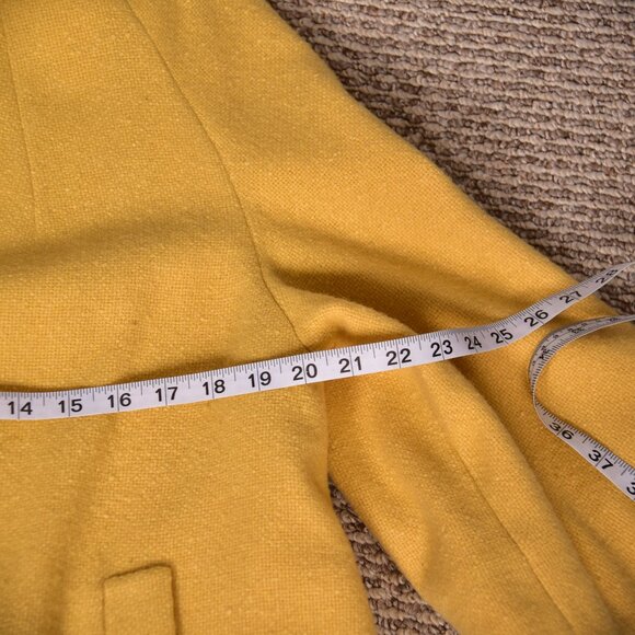 Kerrybrooke Vintage Women's Sears & Roebuck Company Dress Coat Mustard Yellow - Picture 7 of 9